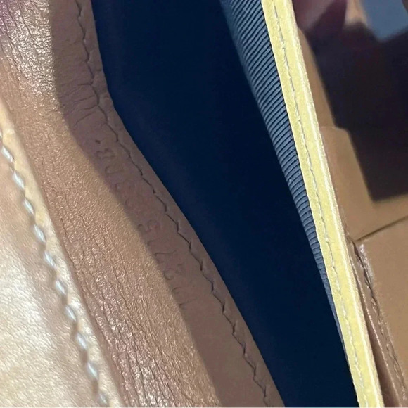 Authentic Gucci Vintage Tan Long Wallet Made In Italy Monogram Women’s - Picture 7 of 15